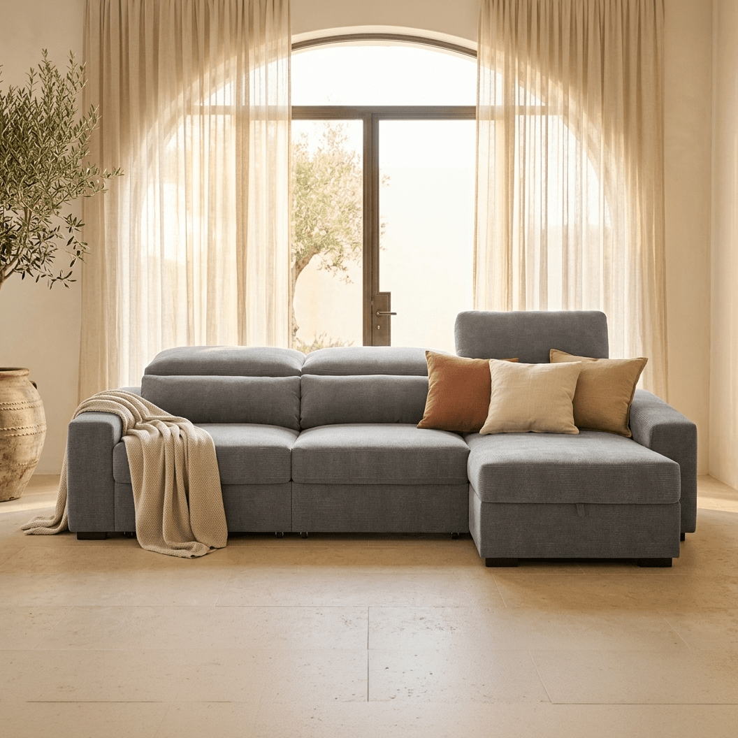 Sofá chaise - longue KEEN - Gato Preto