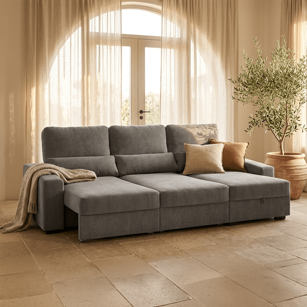 Sofá chaise - longue KEEN - Gato Preto