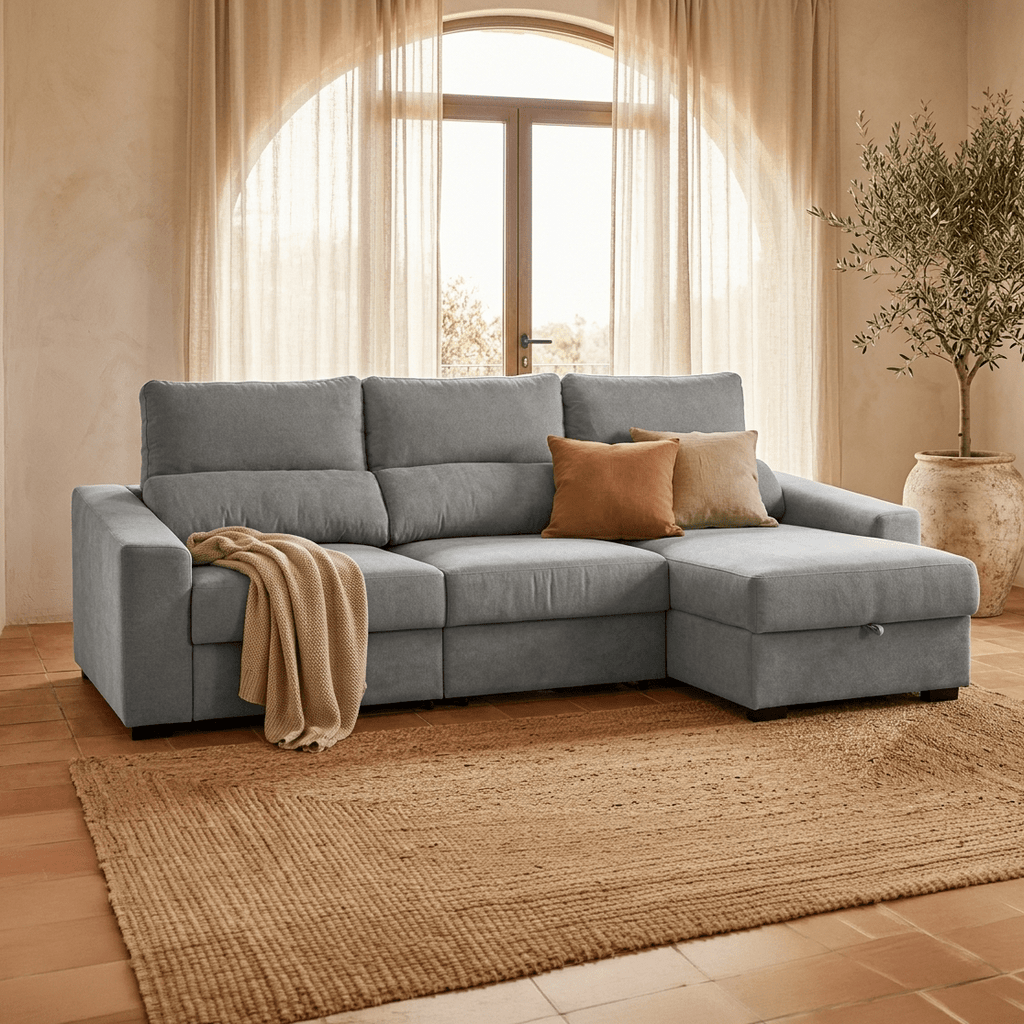 Sofá chaise - longue KEEN - Gato Preto