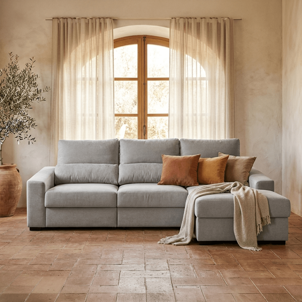 Sofá chaise - longue KEEN - Gato Preto