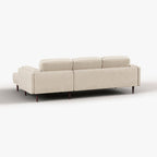 Sofá CHL Drt Sand 252x160x78 LAWRENCE - Gato Preto