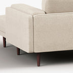 Sofá CHL Drt Sand 252x160x78 LAWRENCE - Gato Preto