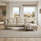 Sofá CHL Drt Sand 252x160x78 LAWRENCE - Gato Preto
