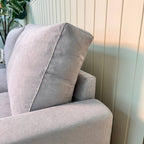 Sofá com chaise longue reversível preto FOX - Gato Preto