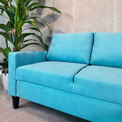 Sofá com chaise longue reversível preto FOX - Gato Preto