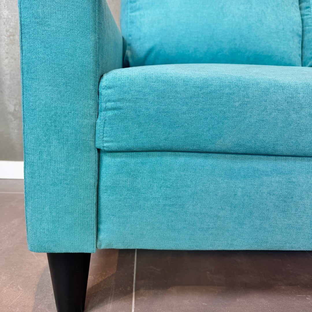 Sofá com chaise longue reversível preto FOX - Gato Preto