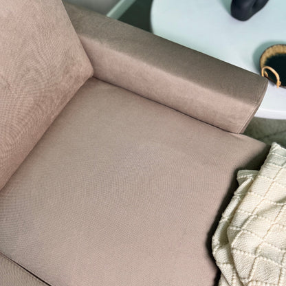 Sofá com chaise longue reversível preto FOX - Gato Preto