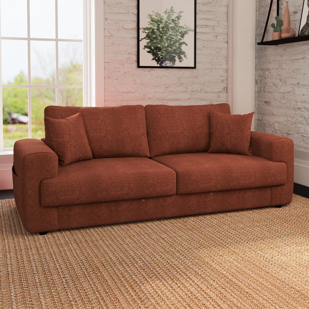 Sofá com gavetão tijolo MOORE - Gato Preto