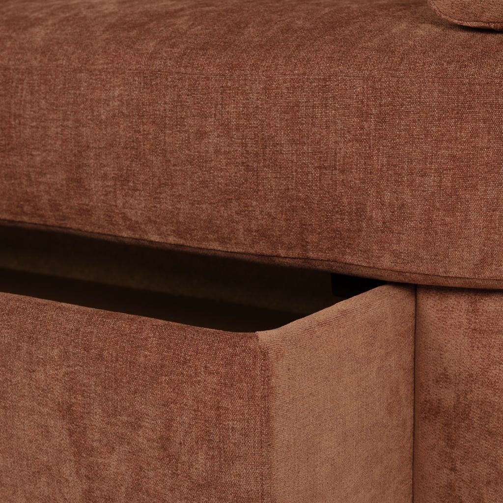 Sofá com gavetão tijolo MOORE - Gato Preto