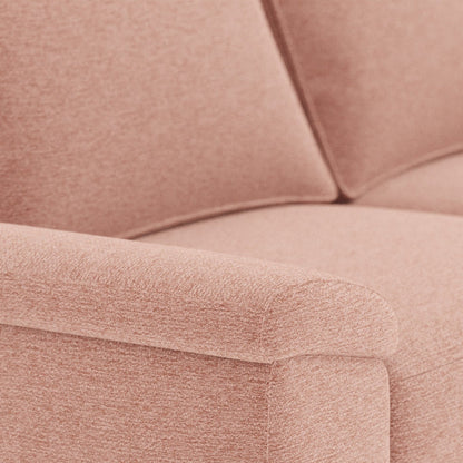 Sofá com pé alto metálico rosa LYRA - Gato Preto