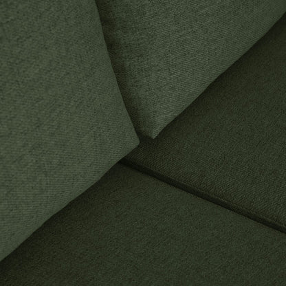 Sofá com pufe à esquerda verde CRAIG - Gato Preto