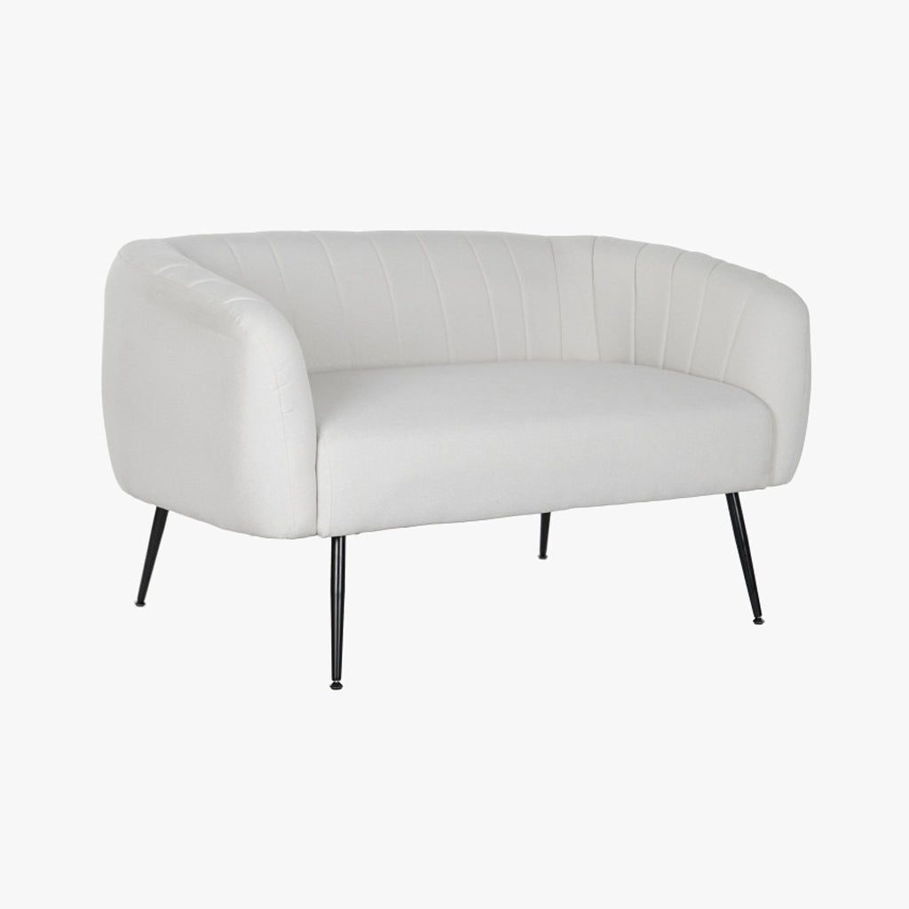 Sofá Cosmopolite 2 Lugares | Bege | 129x75x73 cm - Gato Preto