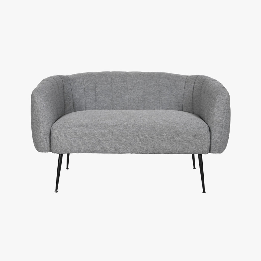 Sofá Cosmopolite 2 Lugares | Cinza | 129x75x73 cm - Gato Preto