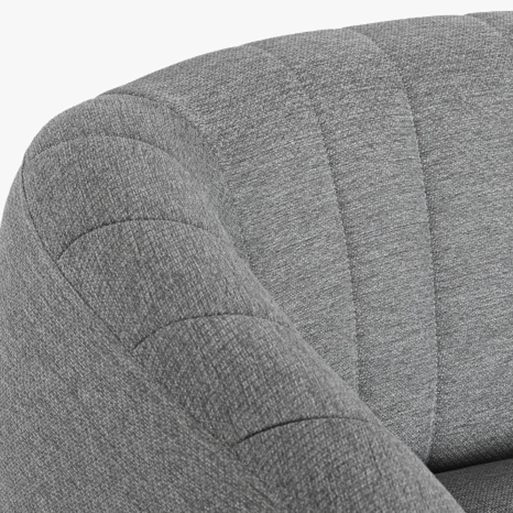Sofá Cosmopolite 2 Lugares | Cinza | 129x75x73 cm - Gato Preto