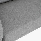 Sofá Cosmopolite 2 Lugares | Cinza | 129x75x73 cm - Gato Preto
