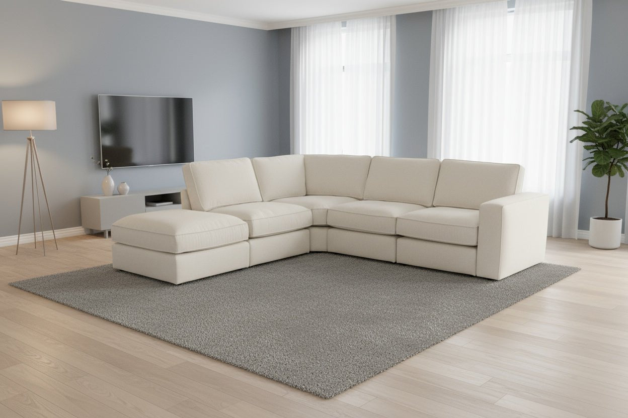 Sofá modular bege TAYLOR - Gato Preto