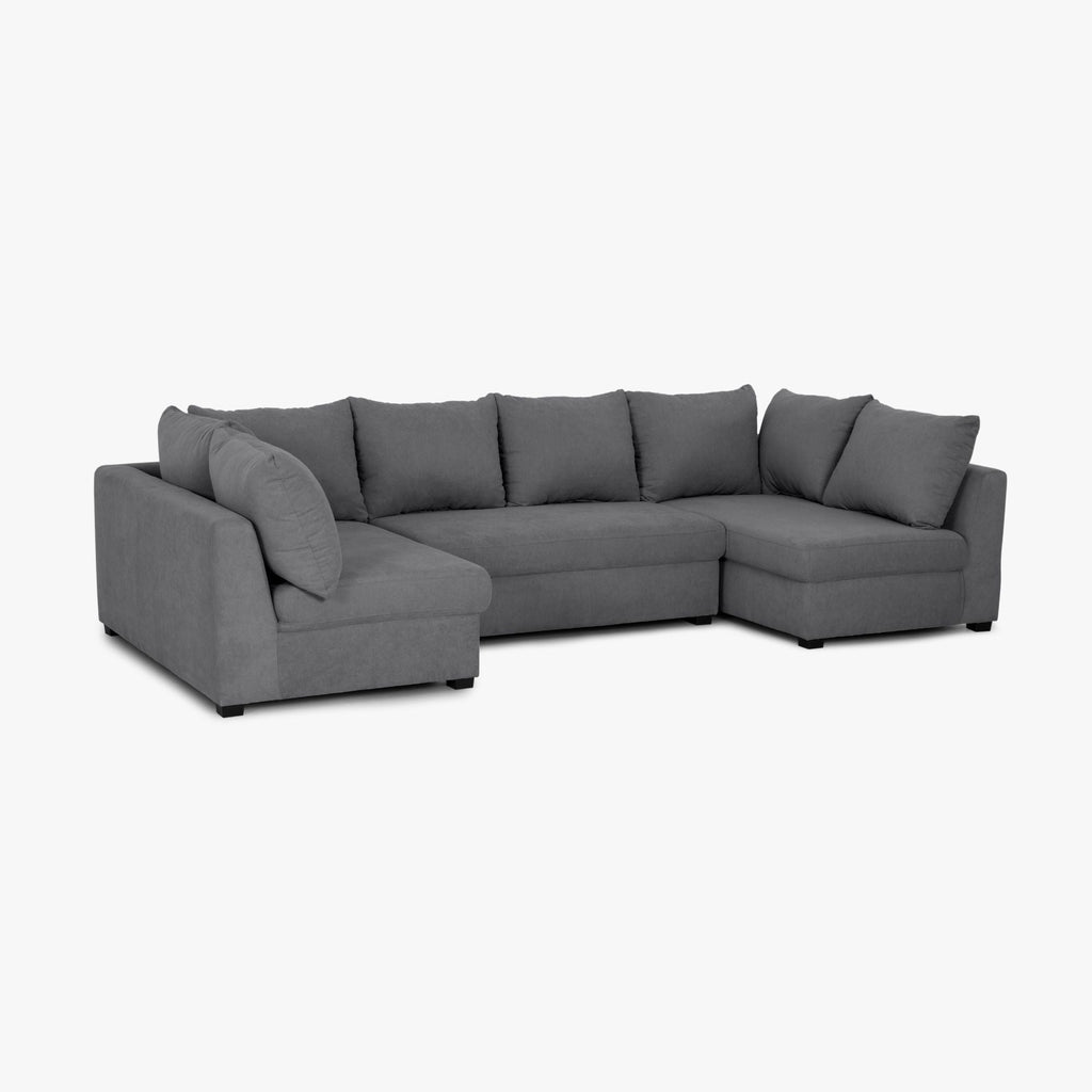 Sofá modular cinza escuro GAEL - Gato Preto