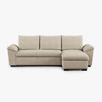 Sofá cama con chaise longue reversible y almacenamiento PORTMAN