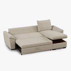Sofá cama con chaise longue reversible y almacenamiento PORTMAN