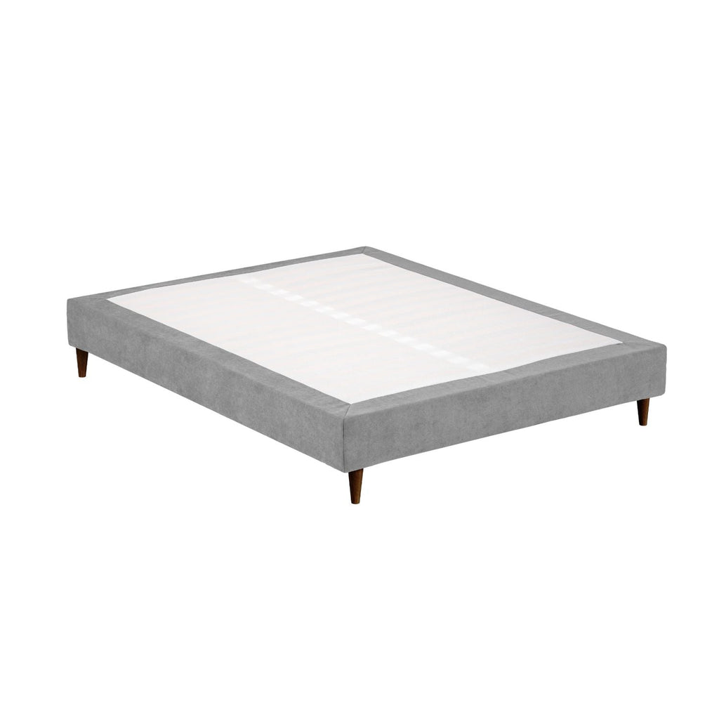 Sommier estofado bege Levi - Gato Preto