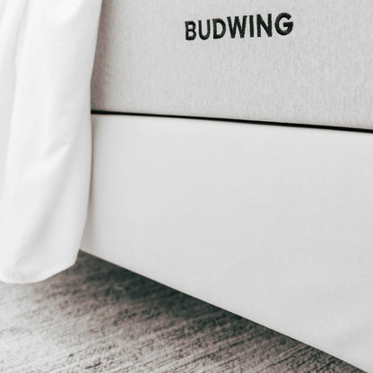 Sommier estofado cinza Levi - Gato Preto