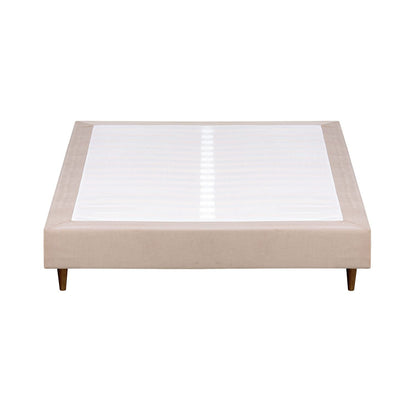 Sommier estofado cinza Levi - Gato Preto