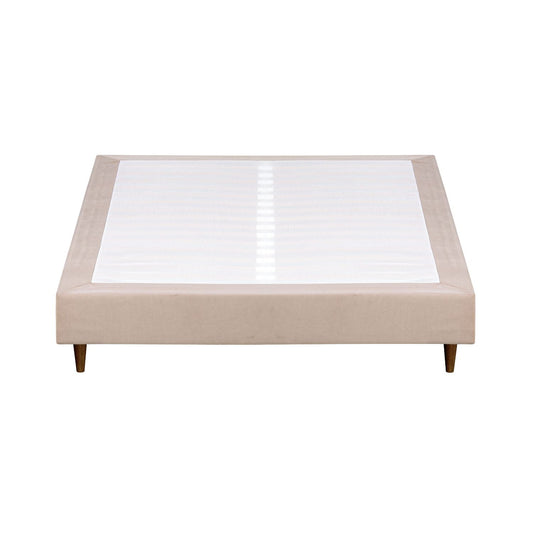 Sommier estofado cinza Levi - Gato Preto