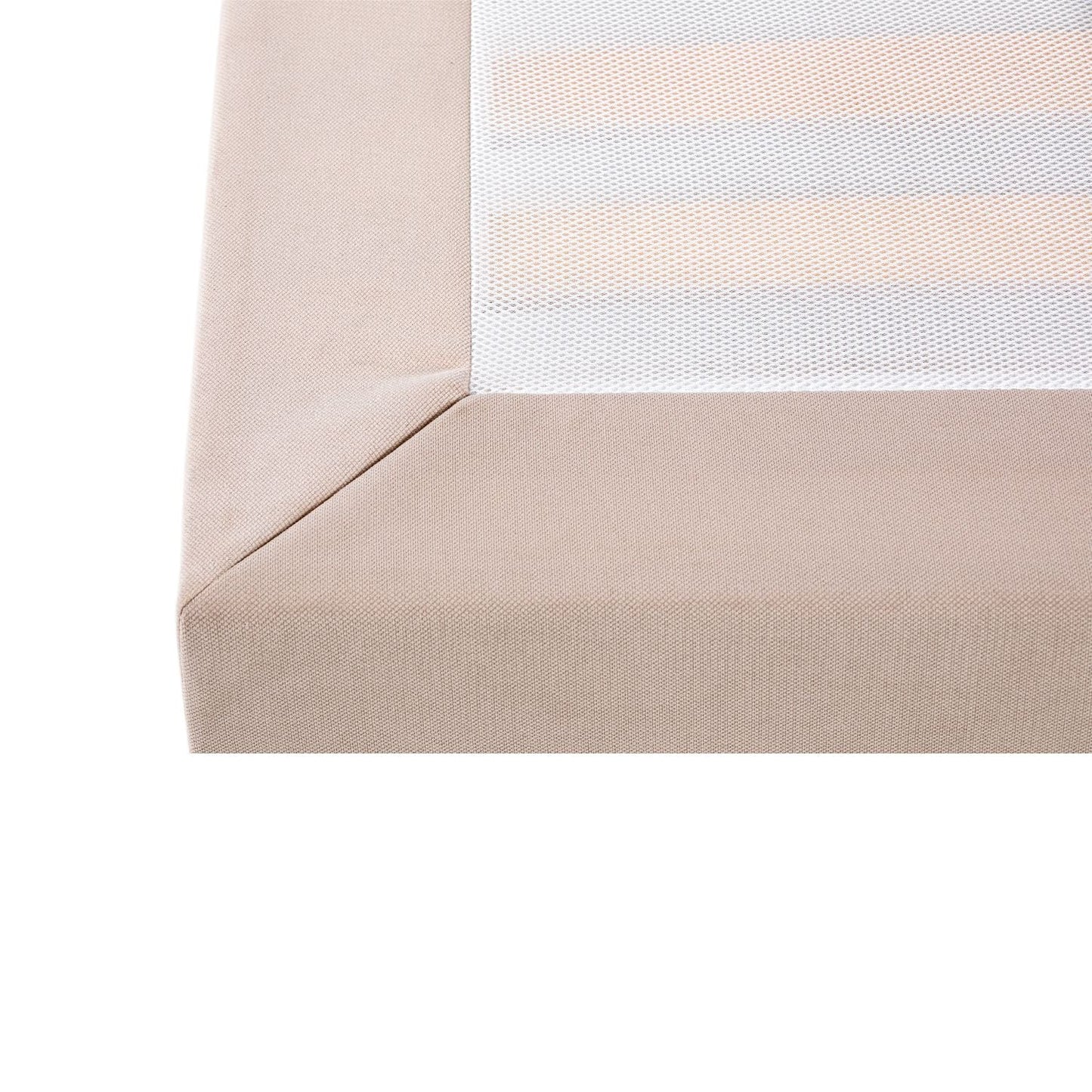 Sommier estofado cinza Levi - Gato Preto