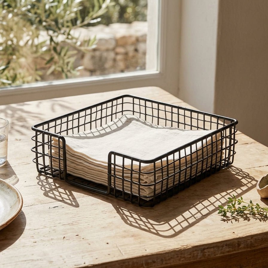 Suporte de Guardanapos Preto ALL BLACK - Gato Preto