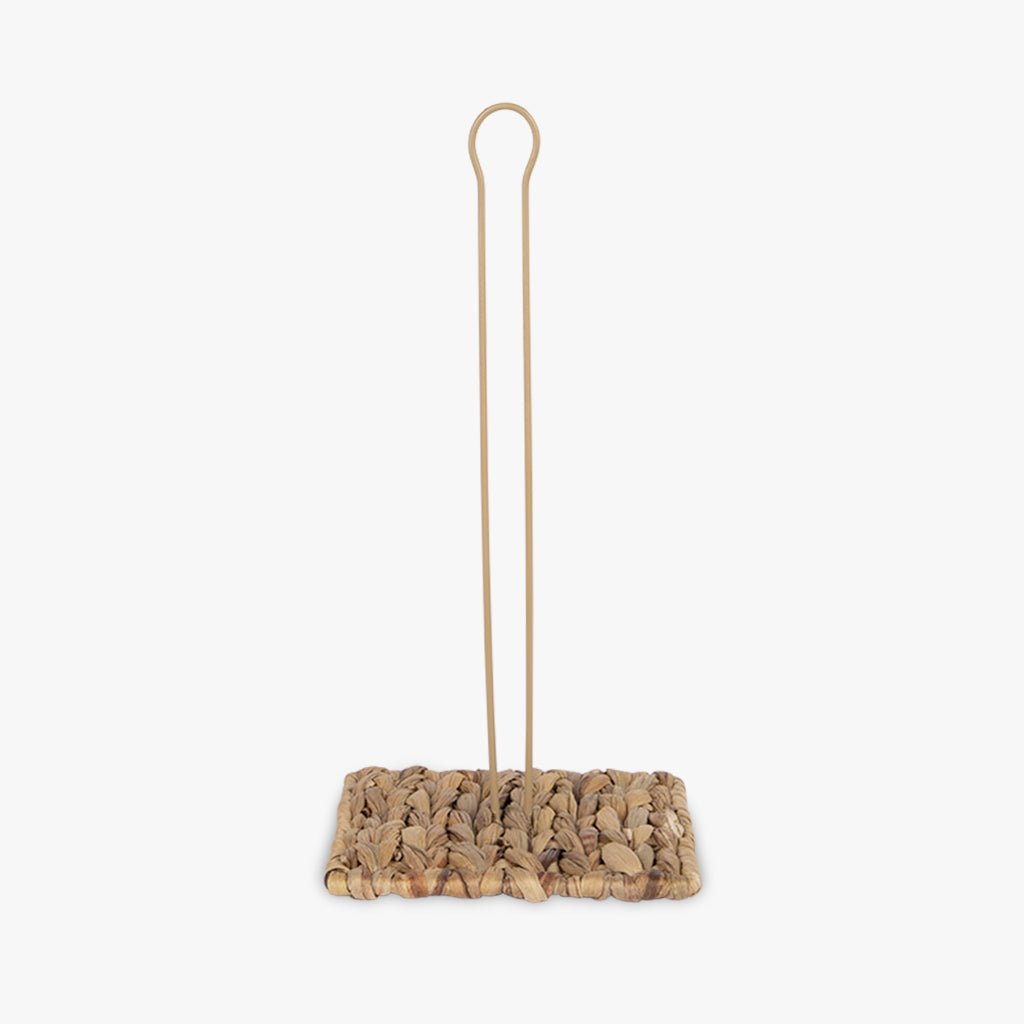 Suporte de Rolo de Cozinha em Palhinha STRAW - Gato Preto
