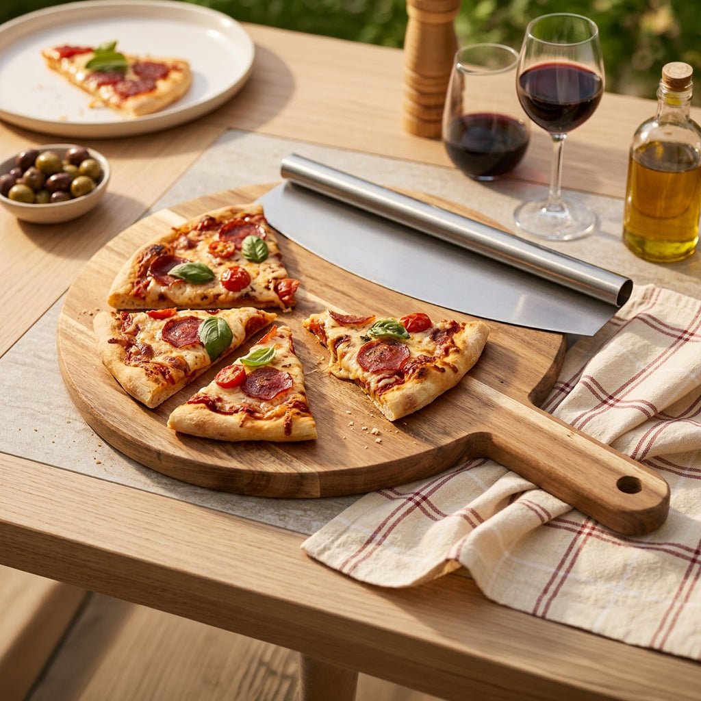 Tábua com cortador de Pizza COOK - Gato Preto