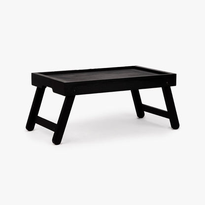 Tabuleiro com Pés Dobrável em Madeira Preto ALL BLACK - Gato Preto