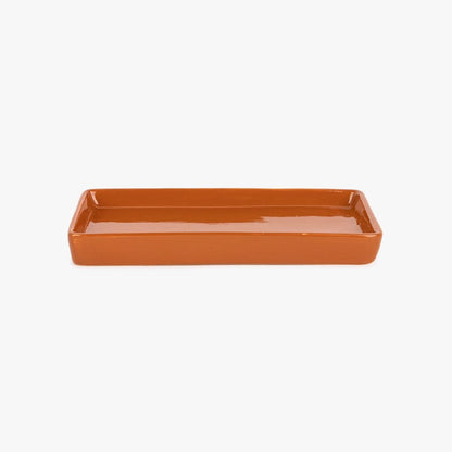 Tabuleiro de Banho em Cerâmica Creme e Tijolo SIXTIES - Gato Preto