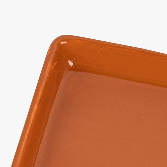 Tabuleiro de Banho em Cerâmica Creme e Tijolo SIXTIES - Gato Preto