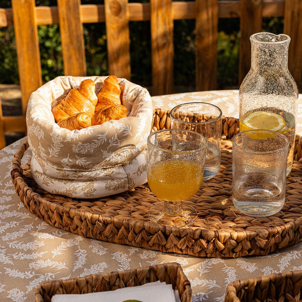 Tabuleiro Oval em Palhinha STRAW - Gato Preto