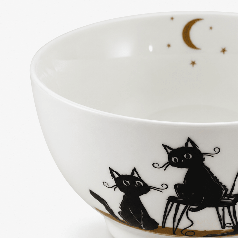 Taça Gatos 400ml CAT CREW - Gato Preto