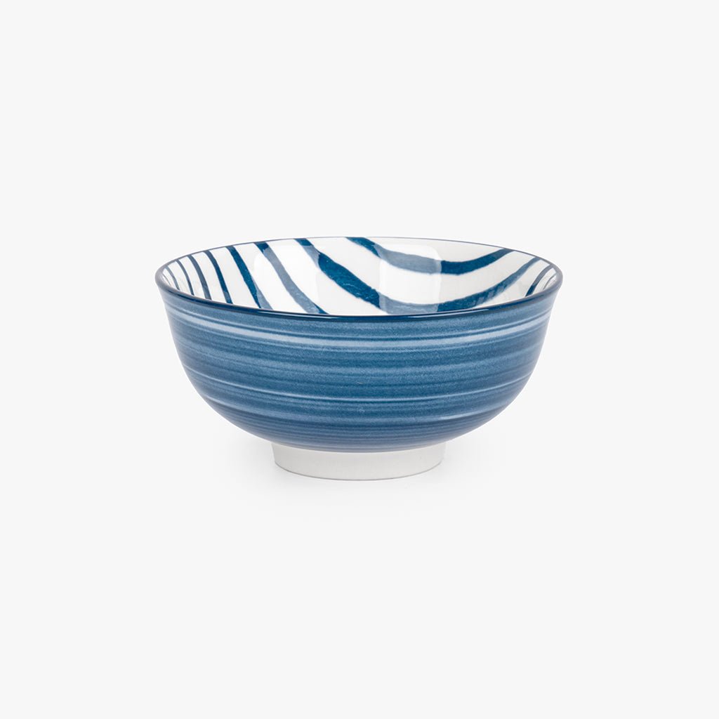 Taça Listas Azul 11,5cm ASIA - Gato Preto