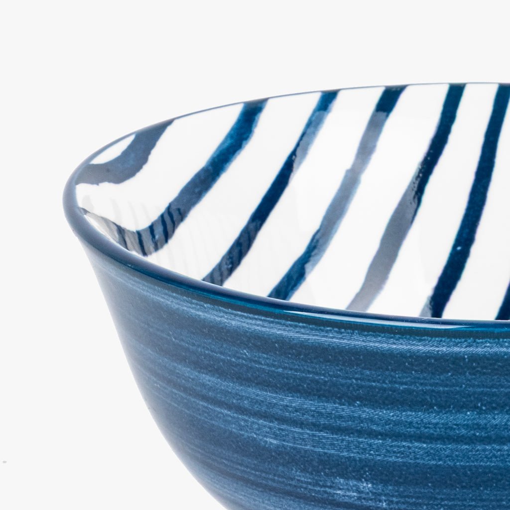 Taça Listas Azul 15,5cm ASIA - Gato Preto