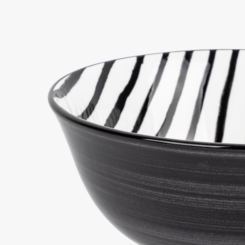 Taça Listas Preto 15,5cm ASIA - Gato Preto