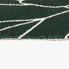 Tapete algodão folhas verde 170x240 GREEN SENSE - Gato Preto