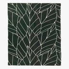 Tapete algodão folhas verde 200x300 GREEN SENSE - Gato Preto