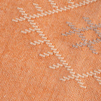 Tapete Algodão Laranja e Bege 140x200 BENAGIL - Gato Preto
