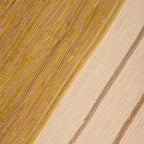 Tapete de Algodão e Juta Bege e Amarelo 120x180 BLIDA - Gato Preto