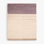 Tapete de Algodão e Juta Bege e Roxo 120x180 BLIDA - Gato Preto