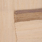 Tapete de Algodão e Juta Bege e Roxo 70x150 BLIDA - Gato Preto