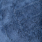 Tapete de Casa de Banho Algodão Azul Entrelaçado CORAL - Gato Preto