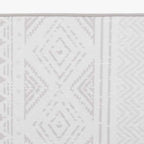 Tapete Étnico Branco 120x180 HAZE - Gato Preto