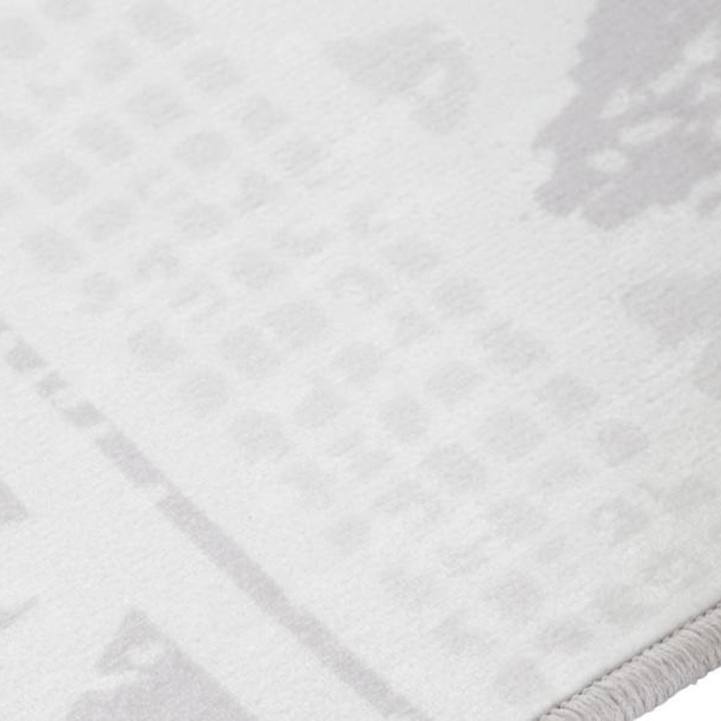 Tapete Étnico Branco 120x180 HAZE - Gato Preto