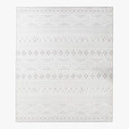 Tapete Étnico Branco 160x230 HAZE - Gato Preto
