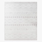 Tapete Étnico Branco 200x290 HAZE - Gato Preto